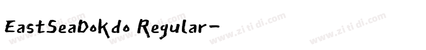 EastSeaDokdo Regular字体转换